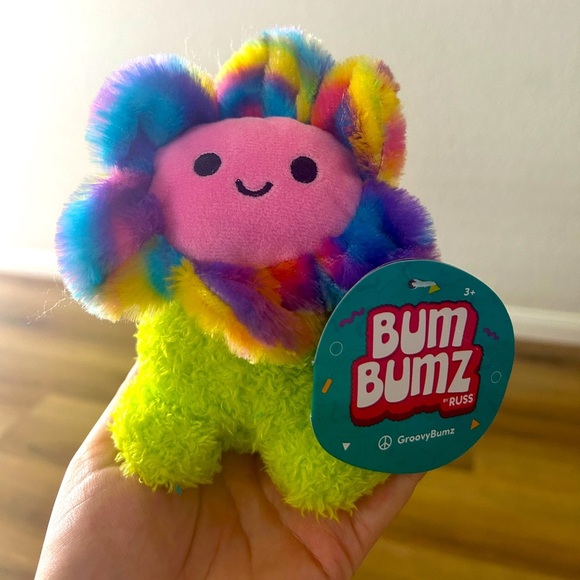 BumBumz by RUSS Rainbow Flower Plush – GroovyBumz Series, Mini – NWT - Picture 1 of 5